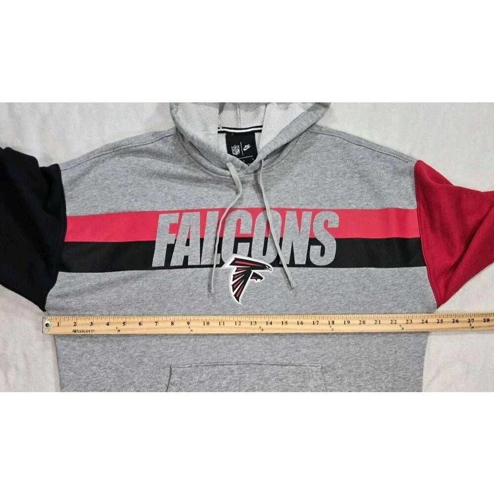 Mens Nike  NFL Atlanta Falcons Pullover Hoodie Large Gray